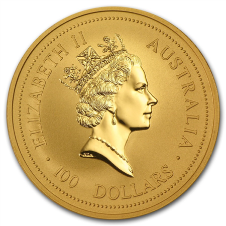 1 Oz Australian Lunar Series "Year of the Dog" Gold Coin (2006) (Series 1) Image of 1 Oz Australian Lunar Series "Year of the Dog" Gold Coin (2006) (Series 1)