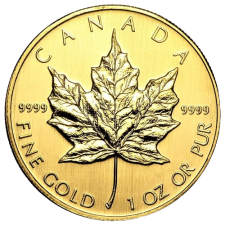 1 Toz Canadian Gold Maple Year 2007 - In Circulated Condition