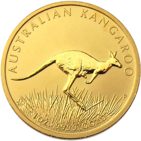 Image of 1oz Gold Kangaroo Year 2008 BU in Capsule