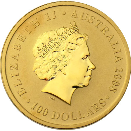 1oz Gold Kangaroo Year 2008 BU in Capsule Image of 1oz Gold Kangaroo Year 2008 BU in Capsule