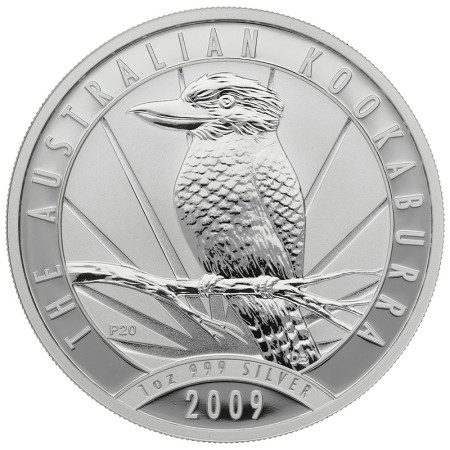 Image of 2009 Kookaburra Australian 1 oz .999 Fine BU Silver Coin