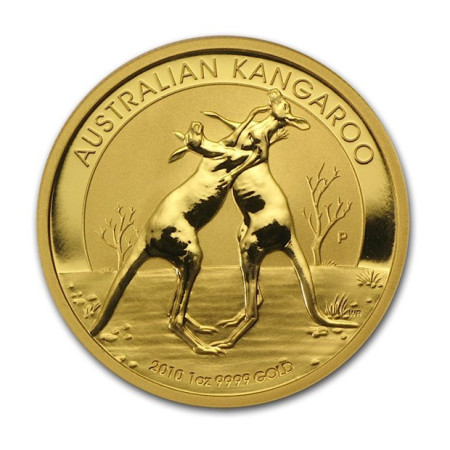 Image of 1 Oz Australian Kangaroo .9999% Gold BU Coin 2010