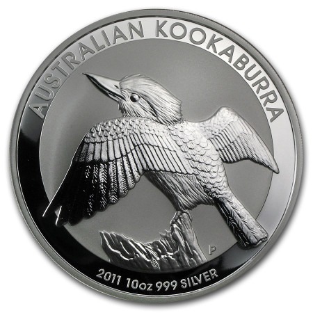 Image of 10 Oz Australian Kookaburra Silver Coin 2011