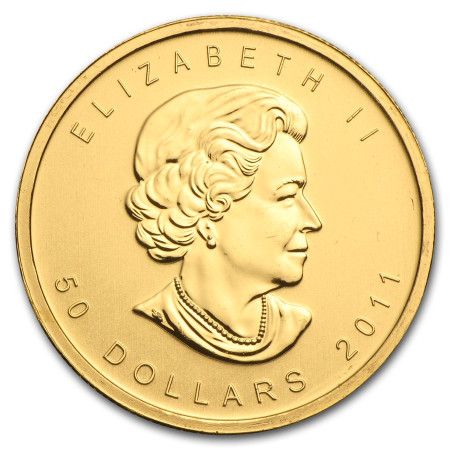 Image of 1 Toz Canadian Gold Maple Year 2011