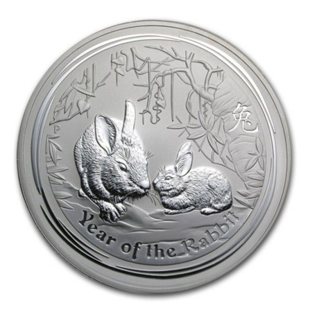2011 Australia 1 oz Silver Year of the Rabbit BU (Series II) Image of 2011 Australia 1 oz Silver Year of the Rabbit BU (Series II)