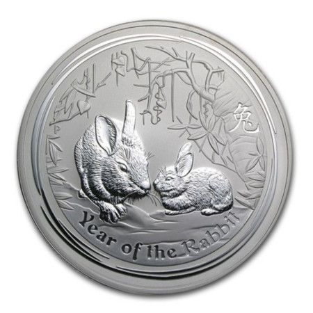 2011 Australia 1 oz Silver Year of the Rabbit BU (Series II)