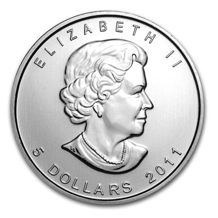 1 oz RCM Wildlife Series - Grizzly Bear .9999% Fine Silver Coin 2011 Image of 1 oz RCM Wildlife Series - Grizzly Bear .9999% Fine Silver Coin 2011