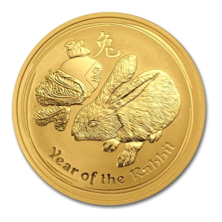 Image of 2011 Australia 1 oz Gold Lunar Rabbit BU (Series II)