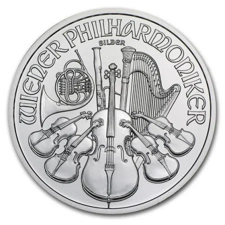 1 Oz Austrian Philharmonic .999% Fine Silver Coin 2012