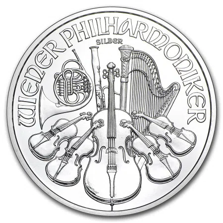 Image of 1 Oz Austrian Philharmonic .999% Fine Silver Coin 2014