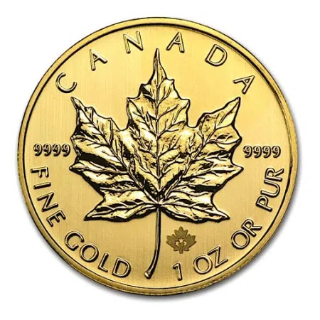 Image of 1oz Gold Canadian Maple Leaf Coin Year 2013