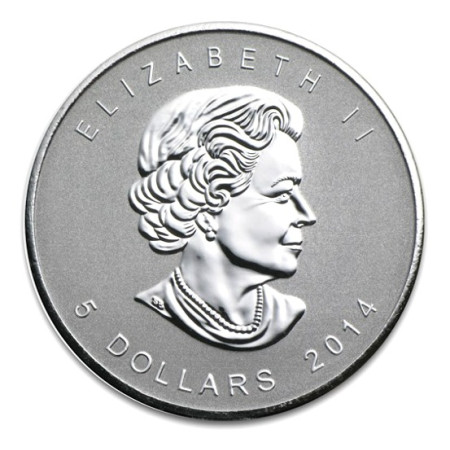 1 Oz Canadian Maple Leaf Lunar Horse Privy .9999% Fine Silver Coin BU 2014 Image of 1 Oz Canadian Maple Leaf Lunar Horse Privy .9999% Fine Silver Coin BU 2014