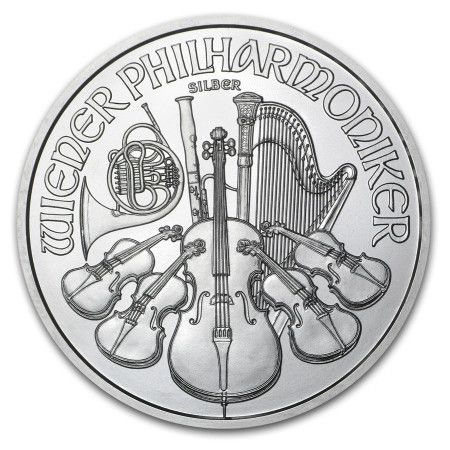 Image of 1 Oz Austrian Philharmonic .999% Fine Silver Coin 2015