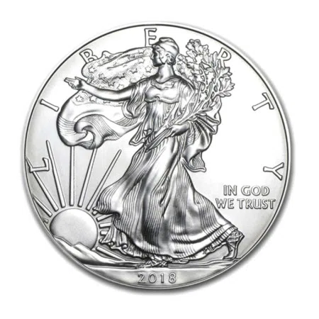 1 oz USA Eagle .999% Fine Silver Coin 2018