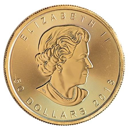 1 Toz Canadian Gold Maple Year 2018 Image of 1 Toz Canadian Gold Maple Year 2018