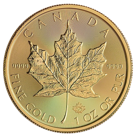 Image of 1 Toz Canadian Gold Maple Year 2018