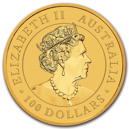 1 Oz Australian Kangaroo 99.99% Gold Coin 2021 Image of 1 Oz Australian Kangaroo 99.99% Gold Coin 2021