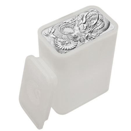 1 oz 2021 Perth Mint Dragon Silver Rectangular Coin Image of 1 oz 2021 Perth Mint Dragon Silver Rectangular Coin
