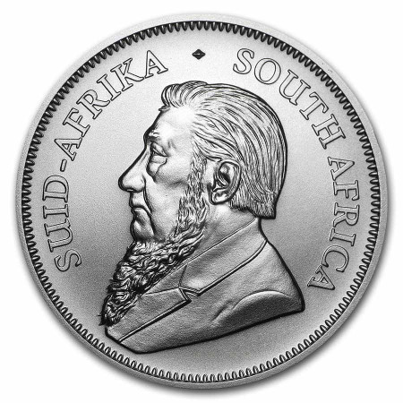 1 Oz South African Krugerrand .999% Fine Silver Coin BU 2022 Image of 1 Oz South African Krugerrand .999% Fine Silver Coin BU 2022