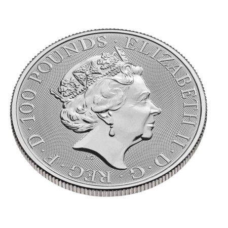 1 Oz Queen's Beast Completer Platinum Coin 2022 Image of 1 Oz Queen's Beast Completer Platinum Coin 2022