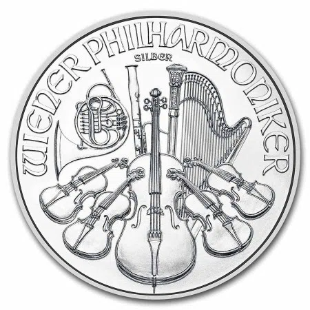 Image of 1 Oz Austrian Philharmonic .999% Fine Silver Coin 2023