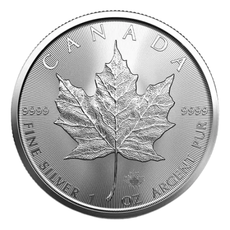 Image of 1 Oz Canadian Maple Leaf .9999% Fine Silver Coin 2023