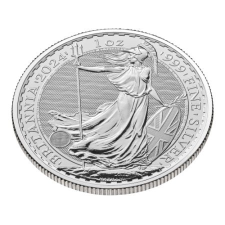1 Oz 2024 Britannia Silver Coin King Charles III Image of 1 Oz 2024 Britannia Silver Coin King Charles III
