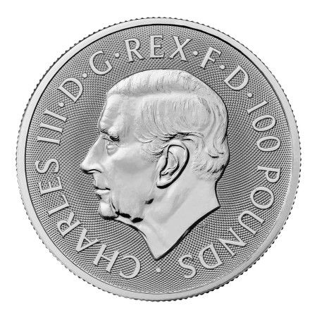 Image of 1 Oz Tudor Beasts - Dragon Platinum BU Coin 2024 | PRE-ORDER (ETA mid-Feb)