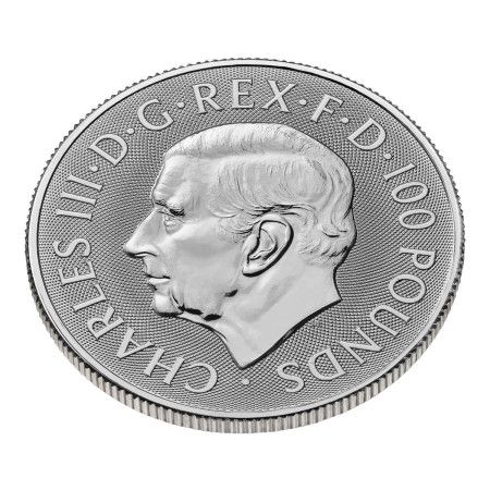 Image of 1 Oz Tudor Beasts - Dragon Platinum BU Coin 2024 | PRE-ORDER (ETA mid-Feb)