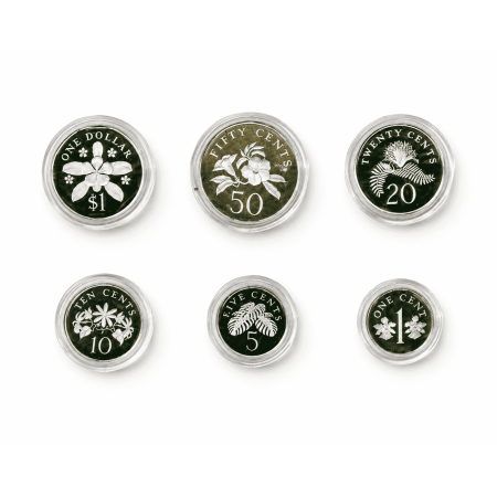 Image of 28.71 Grams Singapore Mint Sterling Silver Proof Coin Set 1990