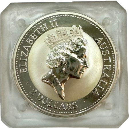 2 Oz Australian Kookaburra Silver Coin 1993 Image of 2 Oz Australian Kookaburra Silver Coin 1993
