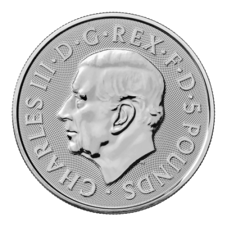2 Oz Tudor Beasts - The Bull of Clarence Silver BU Coin 2023 Image of 2 Oz Tudor Beasts - The Bull of Clarence Silver BU Coin 2023