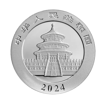 Image of 30 Gram China Panda .999% Fine Silver Coin 2024