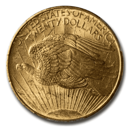 Image of 33.44 Grams $20 US Saint-Gaudens Gold Coin 1908