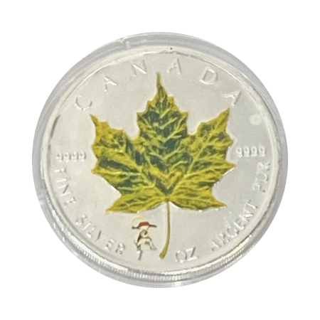 1 Oz Colorized Maple Leaf Silver Coin (Various Years) Image of 1 Oz Colorized Maple Leaf Silver Coin (Various Years)