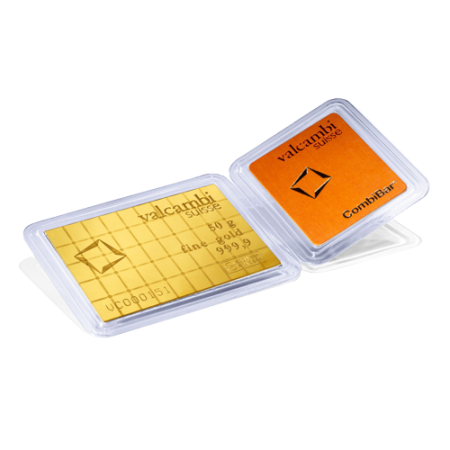Image of 50x 1 Gram Valcambi Gold CombiBar