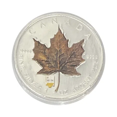 Image of 1 Oz Colorized Maple Leaf Silver Coin (Various Years)