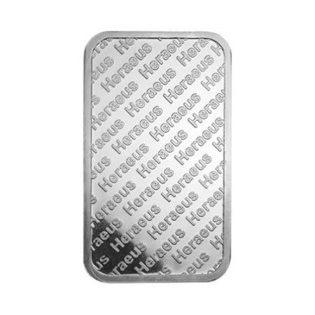 Image of  5 oz Heraeus Silver Minted Bar
