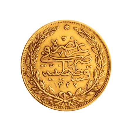 Image of 7.18 Grams Ottoman Turkey 100 Kurush Gold Coin