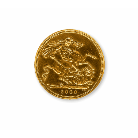 Image of 7.98 Gram Elizabeth II Sovereign Gold Proof Coin 2000