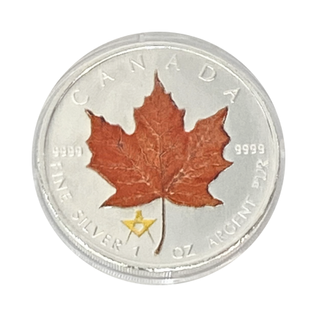 1 Oz Colorized Maple Leaf Silver Coin (Various Years) Image of 1 Oz Colorized Maple Leaf Silver Coin (Various Years)