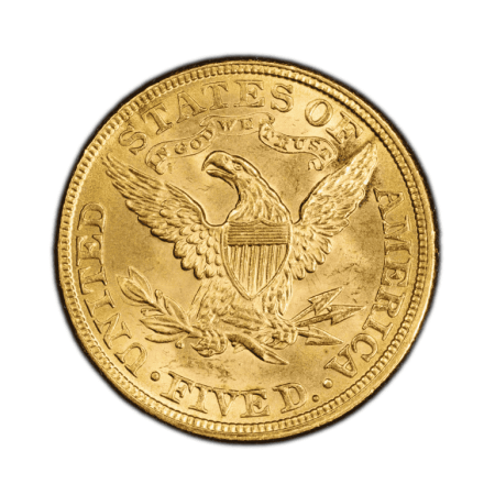 Image of 8.359 Grams $5 US Liberty Head Gold Coin 1882