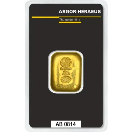 Gold 50 gram Argor-Heraeus Cast Bar 