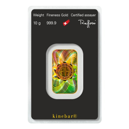 Gold 10 gram Argor-Heraeus Kinebar Image of Gold 10 gram Argor-Heraeus Kinebar