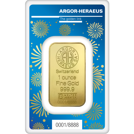 1 Oz Gold Argor-Heraeus Lunar Rabbit Minted Bar Image of 1 Oz Gold Argor-Heraeus Lunar Rabbit Minted Bar