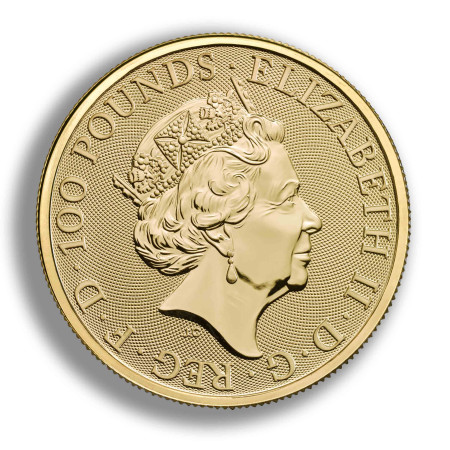 The Queen's Beasts 2018 - The Unicorn of Scotland - 1 oz Gold Bullion Coin Image of The Queen's Beasts 2018 - The Unicorn of Scotland - 1 oz Gold Bullion Coin