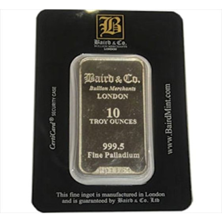Palladium Investment Bar - 50 grams 999.5% Image of Palladium Investment Bar - 50 grams 999.5%