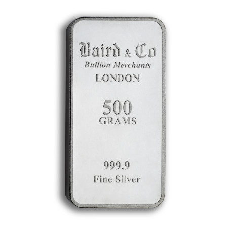 Image of Silver 500 grams Investment Minted Bar - 999.9% Ag