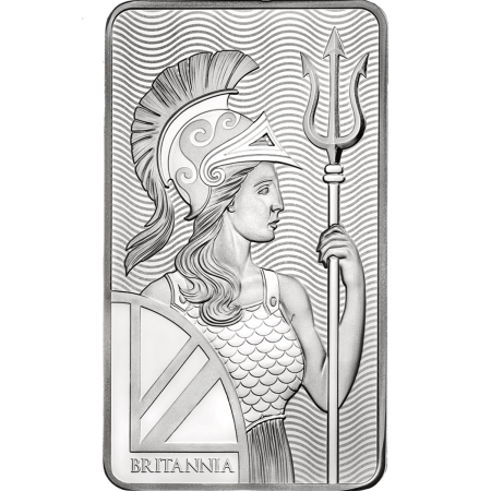 Image of 100 oz The Royal Mint Britannia .999 Silver Bar