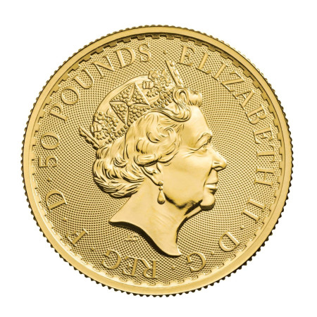 1/2 oz UK Britannia Gold Coin 2022 Image of 1/2 oz UK Britannia Gold Coin 2022